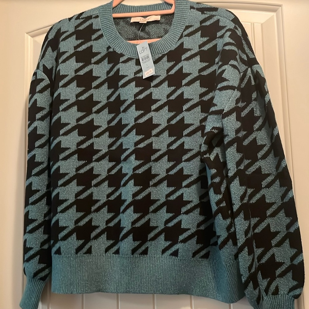 Loft Houndstooth Sweater